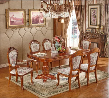 European Solid Wood King Size Dining Table