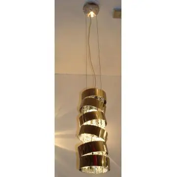 1 Gu10 bulb chrome color modern hanging lamp