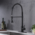 Cymysgydd Du Matte Faucet Cegin Trin Sengl