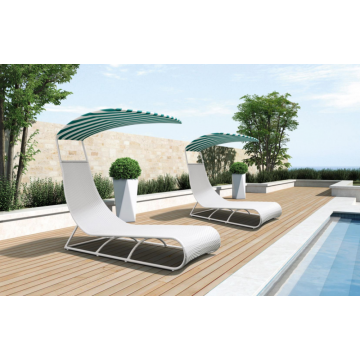Modern Wicker Beach Lounge Chair.