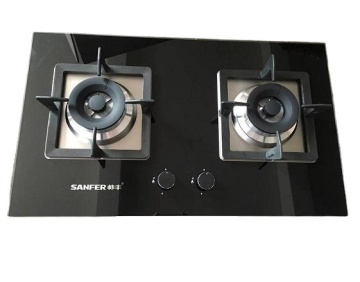 High Power Glass Top Gas Stove with 2 Burners and 4.5KW Each
