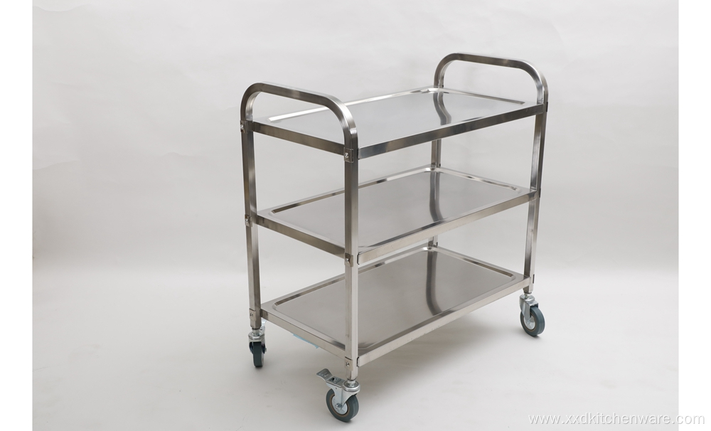 Dining cart with rolling wheels