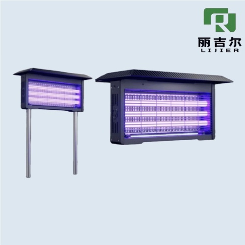 Solar-Powered Electric Fly-Killing Lamp for Outdoor