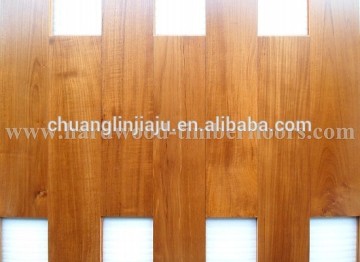 machine solid prefinished teak hardwood floor