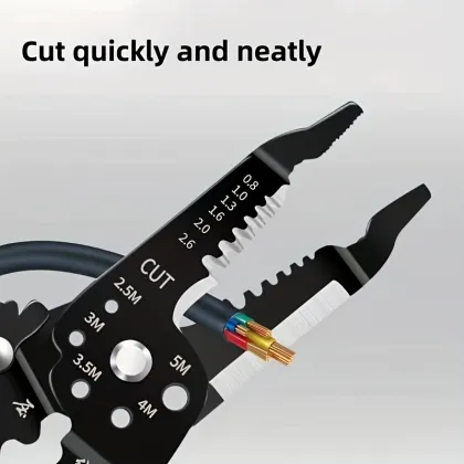 Black multifunctional wire stripper