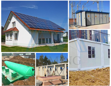 2 homeprefab container house with solar electricity