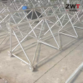 Torre estaiada durável de 81 m para locais remotos