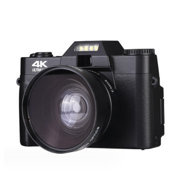 Profesional 48mp WiFi 180 darjah Flip skrin Autofocus 4K Kamera HD Penuh dengan kad SD 32GB