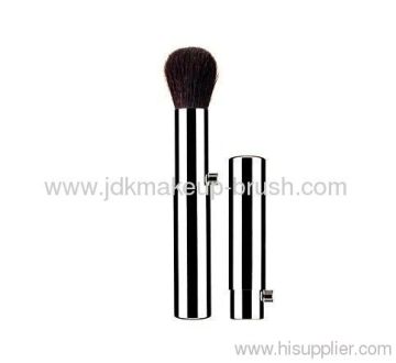 Silver Travel Makeup Retractable Blush Brush 