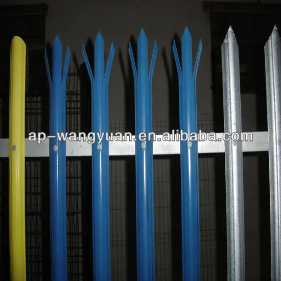2014 the real factory Steel palisade fencing