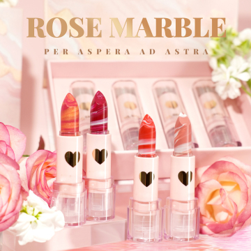 Wholesale 4 PCS Gift Box Marble Pattern Lipstick Kit - Moisturizing Velvet Matte Lipsticks