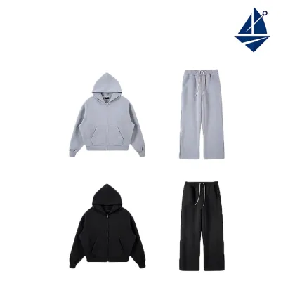Casual Hooded Sweat Suit