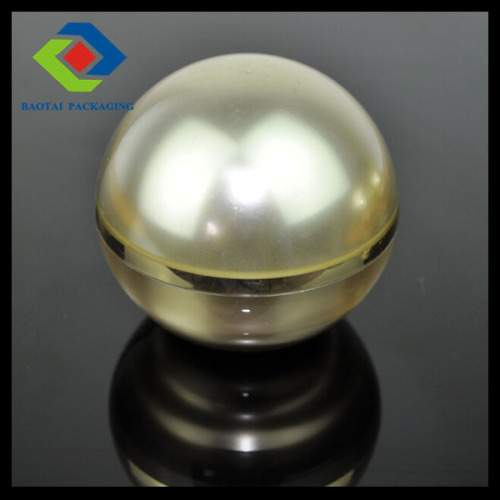 50g clear PMMA matt gold jar for cosmetics