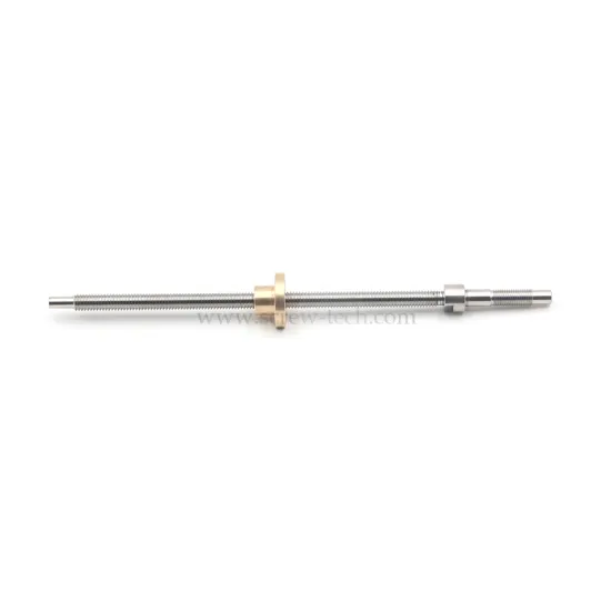Tr6x1 Stainless Steel Lead Screw With Brass Nut
