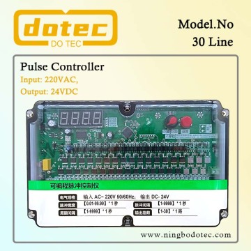 30 Lines Dust Collector Pulse Jet Timer Controller For Baghouse Bag Filter Dust Removal