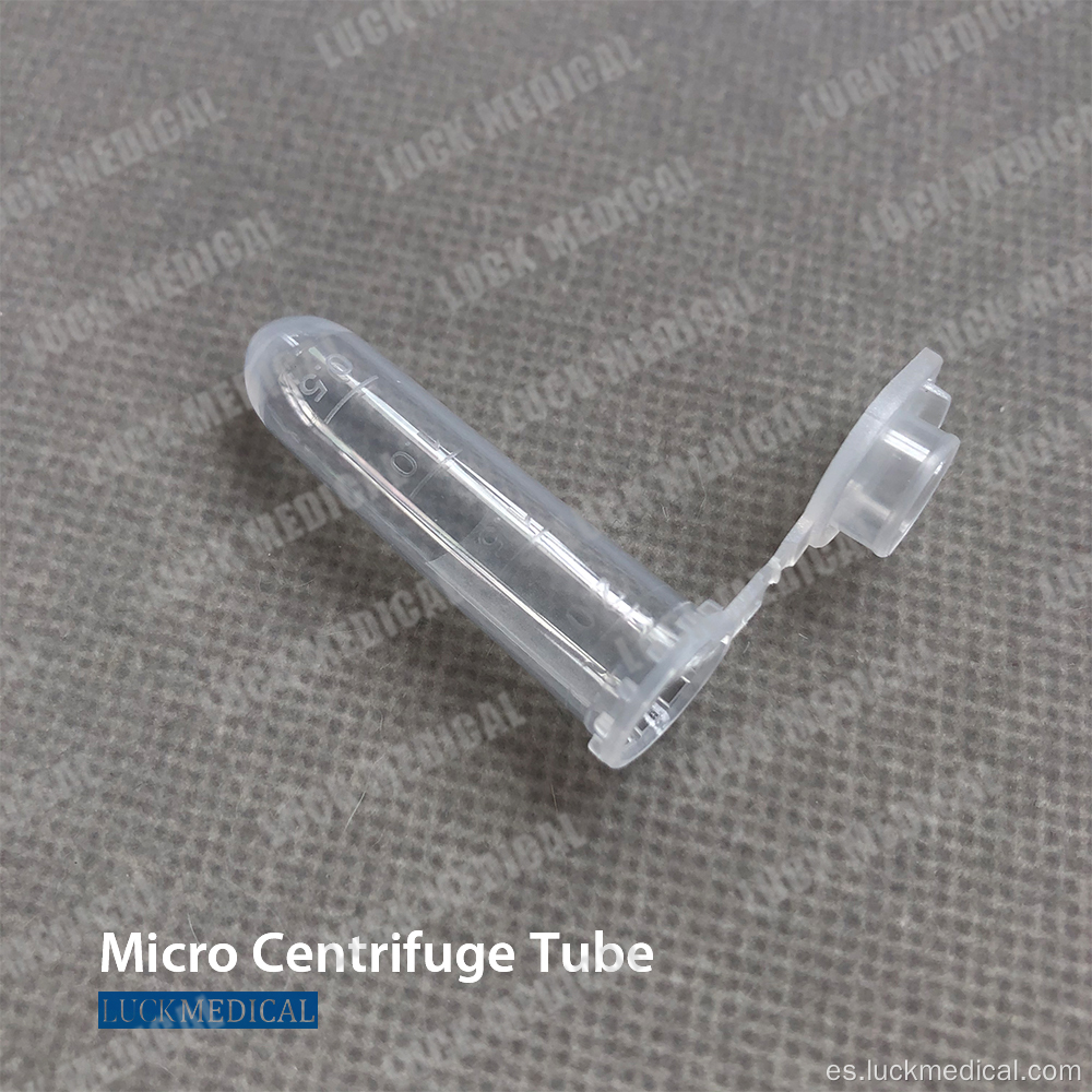 Tubo de microcentrífuga tubo de plástico MCT