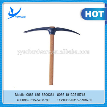 Farm Tools Steel Pickaxe with Wooden Handle