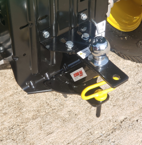 Știft magnetic de remorcă de 12 mm cu știft de cârlig pentru cârlig, mâner galben, știfturi de remorcă