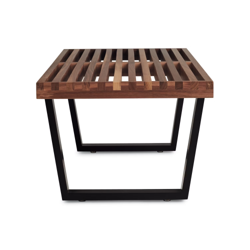 Nelson Style Platform Mid Century Solid Wood Bench
