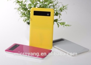 Slim lcd display touch screen portable power bank