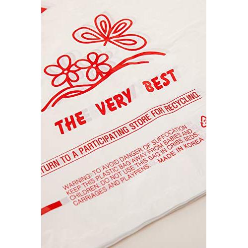 Food Packaging Thank You Smiley Face Printing Plastic T Shirt Bags
