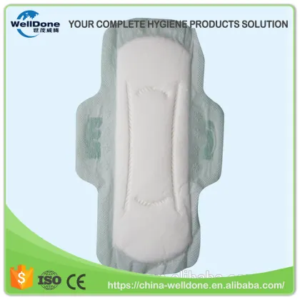 Free Sample Sanitary Pads Lady Organic Pure Cotton Anion Sanitary Napkin