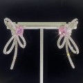 Pink Micro Set Zircon Earrings