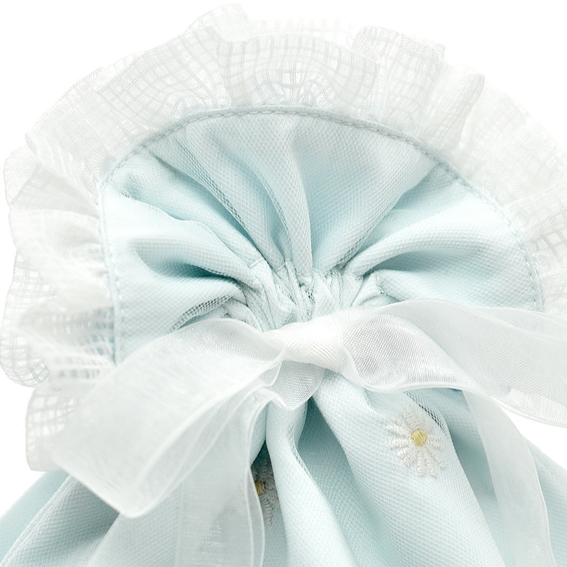 Satin Bag With Organza Ribbon