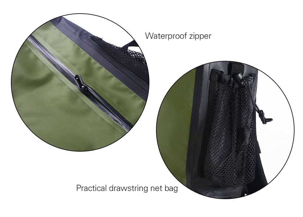 boating black backpack waterproof