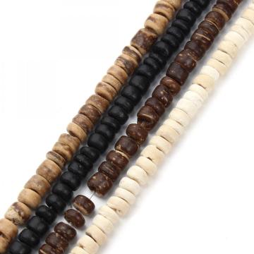 Round Strung Wood Beads 10MM 35pcs Jewelry Making