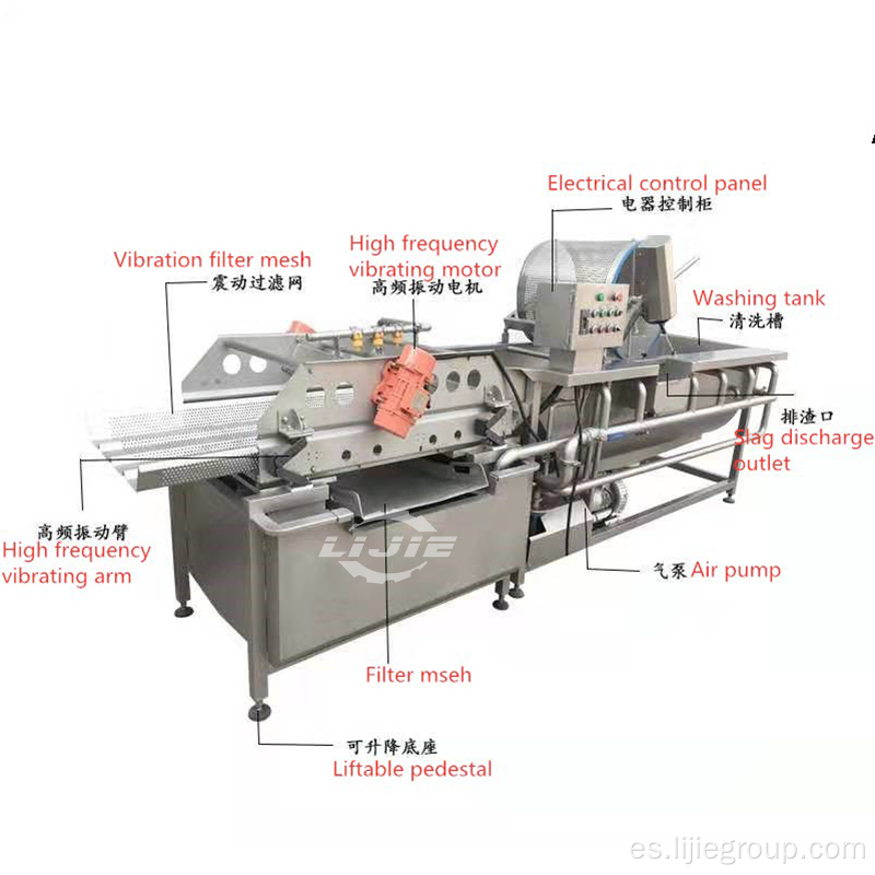 Línea de producción de lavado de verduras de fruta
