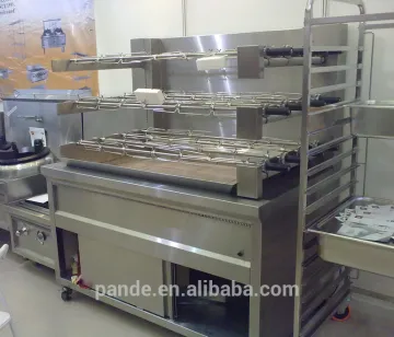 Commercial big charcoal chicken rotary grill machine