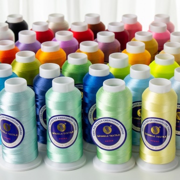 Fast Delivery 720 Colors 100% Polyester Embroidery Thread for Machine Embroidery by Lot Stock Manufacturer