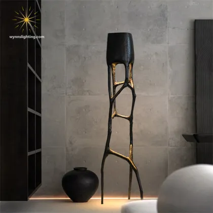 Nordic Modern Elegant Fork Design Standing Floor Lamp