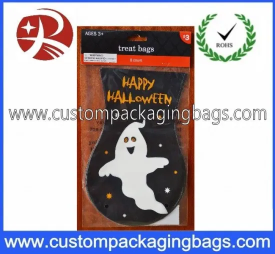Diy Halloween Trick Or Treat Printed Polythene Bags For Boys