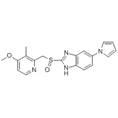 1H-Benzimidazole, 2 - [[(4-méthoxy-3-méthyl-2-pyridinyl) méthyl] sulfinyl] -6- (1H-pyrrol-1-yl) - CAS 172152-36-2