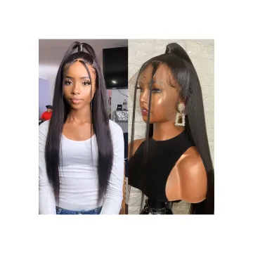 Cheap Full 360 Hd Lace Frontal Wig Straight Human Hair Transparent Lace Front Wig Raw Indian Virgin Human Hair For Black Women
