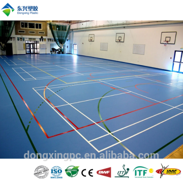 Indoor vinyl basketball court flooring