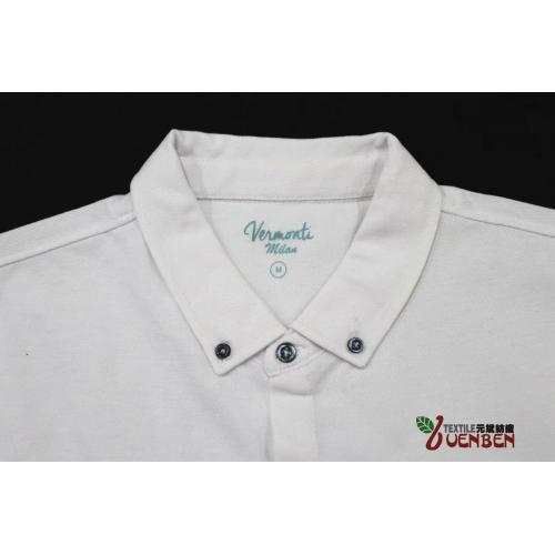 Men's Pique With Long Placket Short Sleeve Shirt