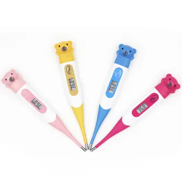 CE Approved Flexible Waterproof Electronic Baby Thermometer Cute Cartoon Character Clinical Digital Thermometer