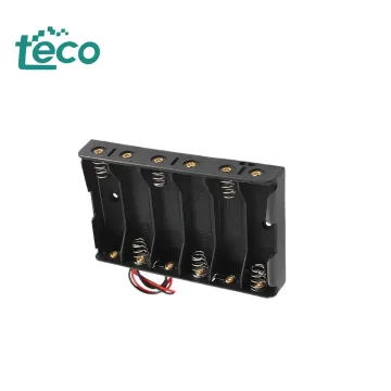 DIY Kit: 9V 6AA Battery Holder with Aaa Batteries - Side by Side Case