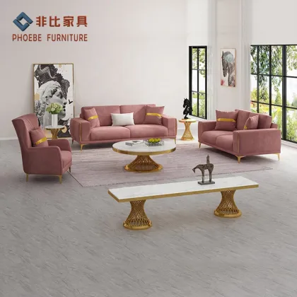 Komfort Pink Sofa Set: Premium Cheap Couch and Sessel Furniture