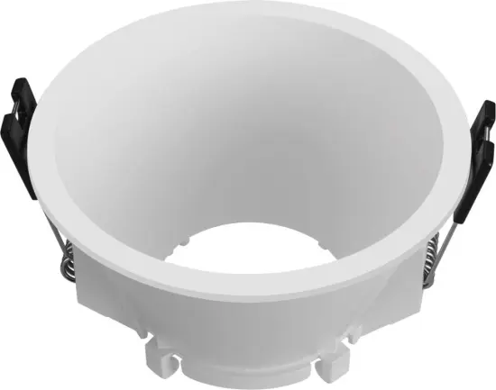 Anti-GLare Plastic LED Light Cover and MR16 GU10 Housing for Round and Square Recessed Downlight Kits
