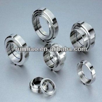 304/316L sanitary stainless steel 1/2 inch union fittings with gasket