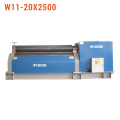 W11-20x2500 Piatto di piastra meccanica con 3 rulli