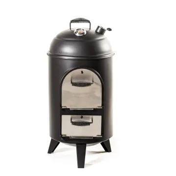 Portable Barbecue Smoker vertical vertical toaster barbecue charcoal BBQ grill multi use pizza oven grill