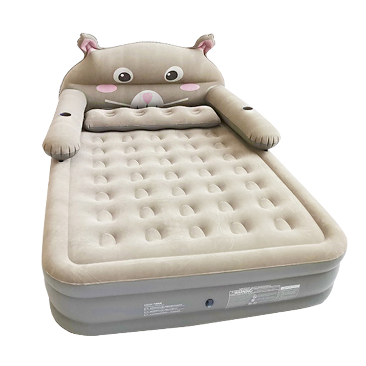 customization cute animals Flocked Air Bed Mattress