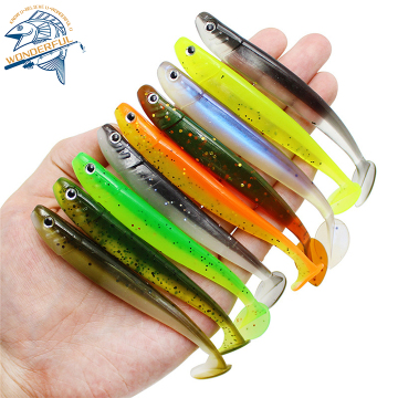 10.5cm 4.7g Two-Color T Tail Soft Bait Fishing Lure - Affordable Soft Lure for Trout and Bass" 

However, if you prefer a more concise title suitable for a search engine:

"Two-Color T Tail Soft Bait Fishing Lure 10.5cm 4.7g