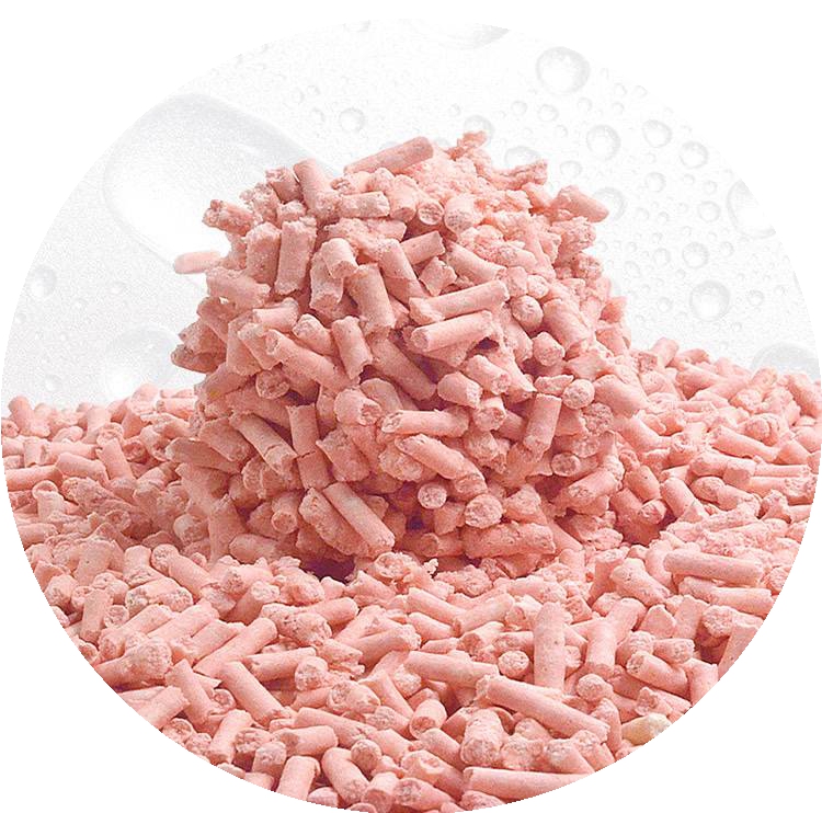 Peach litter