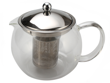 Glass Tea Pot With A removable Tea Strainer